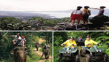 Bali Cycling, Elephant and ATV Ride Tour | Bali Triple Activities Tour Packages | Bali Golden Tour