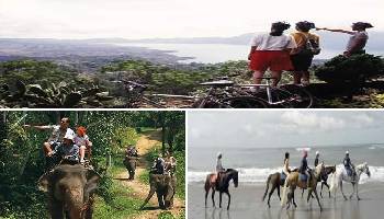 Bali Cycling, Elephant Ride and Horse Riding Tour | Bali Triple Activities Tour Packages | Bali Golden Tour
