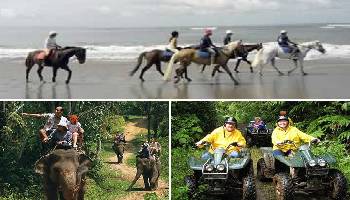 Bali Horse Riding, Elephant and ATV Ride Tour | Bali Triple Activities Tour Packages | Bali Golden Tour