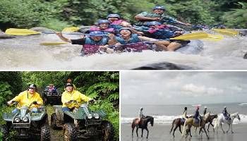 Bali Rafting, ATV Ride and Horse Riding Tour | Bali Triple Activities Tour Packages | Bali Golden Tour