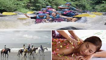 Bali Rafting, Horse Riding and Spa Tour | Bali Triple Activities Tour Packages | Bali Golden Tour