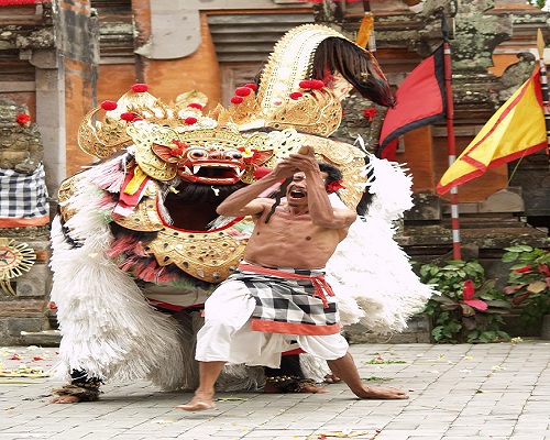 Watching Barong Dance Performance | Bali Tour Packages 8 Days and 7 Nights | Bali Golden Tour