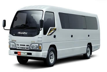 Bali Car Charter | Bali Private Tour | Bali Transport Hire | Minibus Isuzu Elf 17 Seat | Bali Golden Tour
