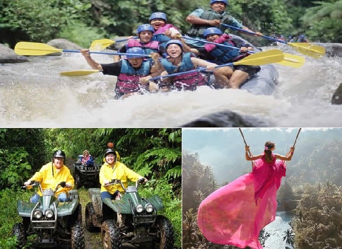 Rafting, ATV Ride and Bali Swing Tour | Bali VW Safari Triple Adventure Tour | Bali Golden Tour